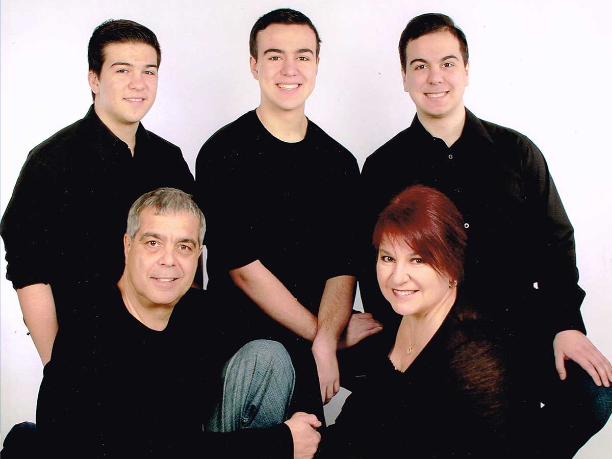 Ronald Alphonso with the Alphonso family