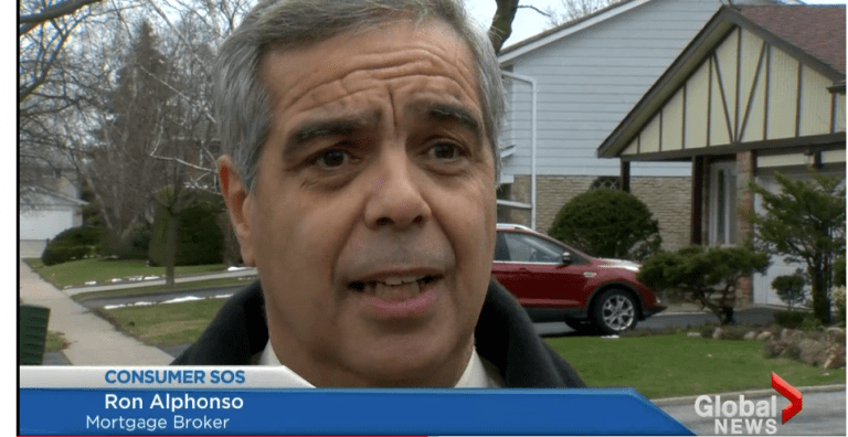 Ronald Alphonso on Global News discussing home prices