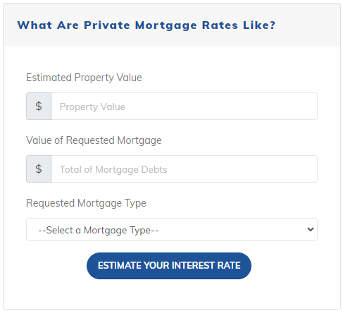 Private Mortgage Rate Estimator