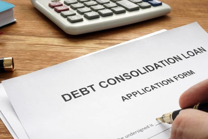 debt consolidation form