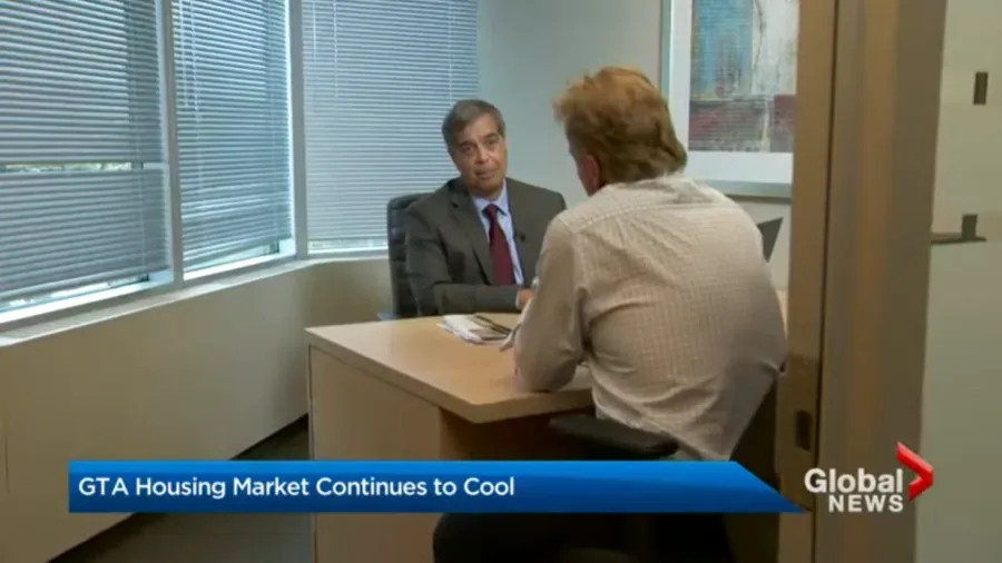 Global News segment on the GTA housing market cooling