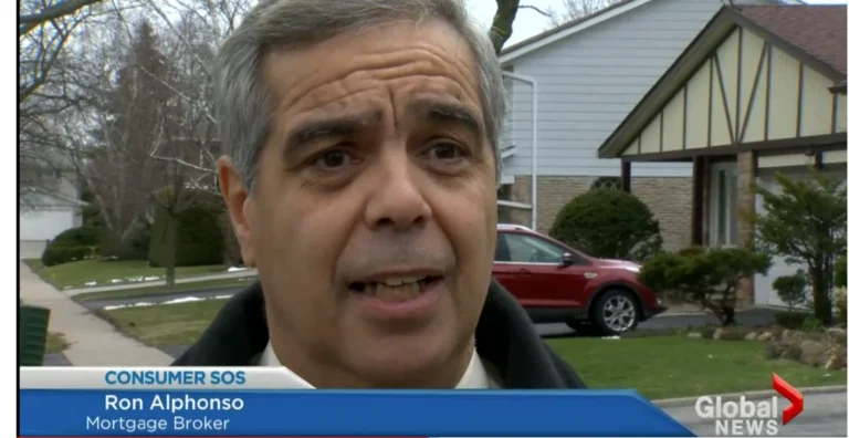 Ronald Alphonso on Global News discussing home prices