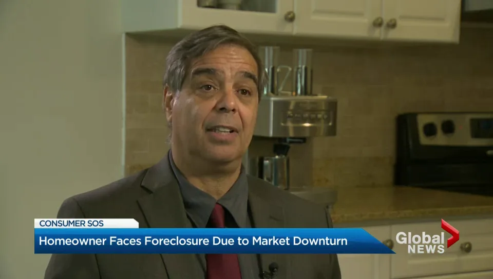 Global News segment about a Richmond Hill homeowner in a house squeeze