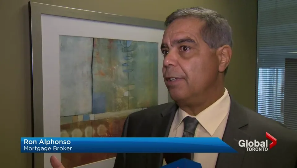 Global News segment about the average GTA home price nearing $1 million